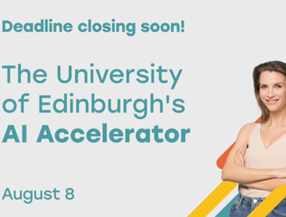 Applications open for University of Edinburgh's AI Accelerator