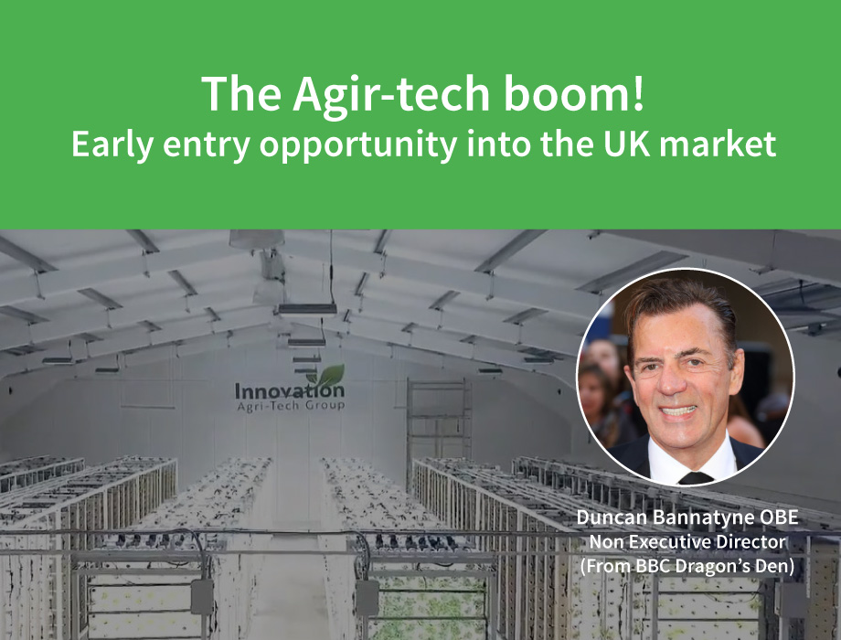 Investment opportunity: join the Agri-tech revolution